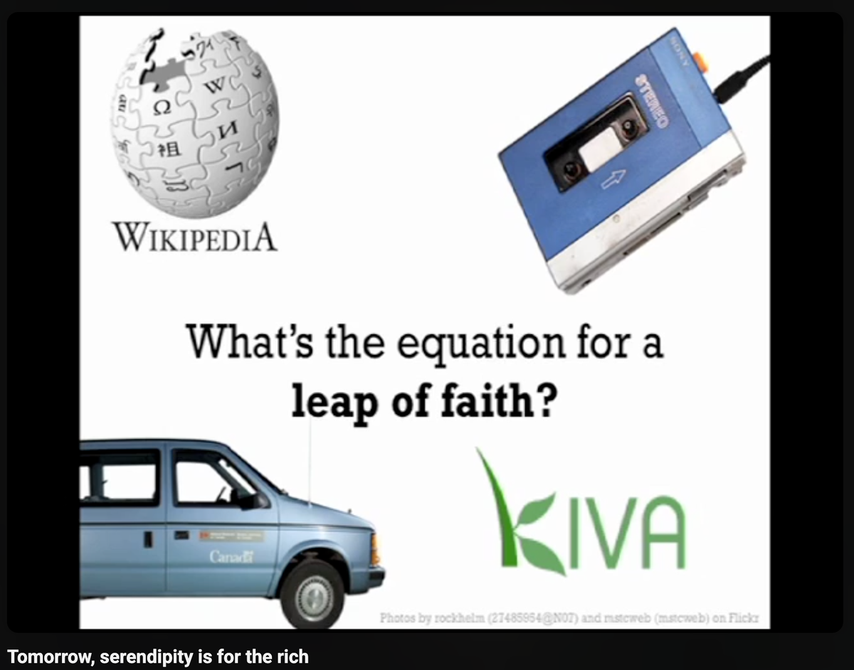 Tomorrow, serendipity is for the rich