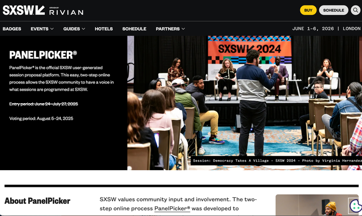 Why the SXSW Panel Picker is a great hack