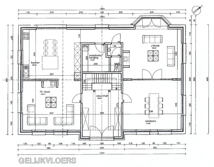 "House Plans: Ground Floor" by Fugue is licensed under CC BY-SA 2.0. To view a copy of this license, visit https://creativecommons.org/licenses/by-sa/2.0/.